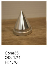 Cone shaped silicone print pad from AccuPad Inc.