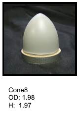 Cone shaped silicone print pad from AccuPad Inc.