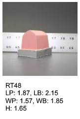 RT 48, roof top shaped silicone print pad from AccuPad Inc.