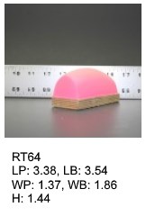 RT 64, roof top shaped silicone print pad from AccuPad Inc.