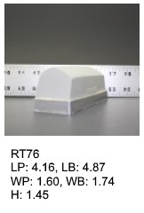 RT 76, roof top shaped silicone print pad from AccuPad Inc.