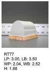 RT 77, roof top shaped silicone print pad from AccuPad Inc.