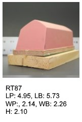 RT 87, roof top shaped silicone print pad from AccuPad Inc.