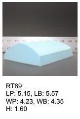 RT 89, roof top shaped silicone print pad from AccuPad Inc.