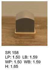 SR 158, Square or rectagular silicone print pad